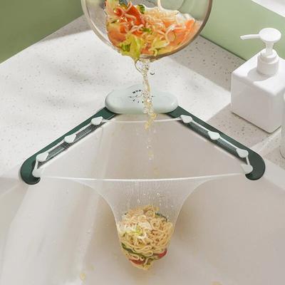 Сливная стойка для кухонной раковины, треугольный держатель для сита для остатков, анти-засорение, держатель для кухонного фильтр-мешка