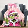 Grinch Christmas Celebration Blanket Soft Throw Blanket For Home Bedroom Bed Sofa Travel Office Solid Christmas Blanket