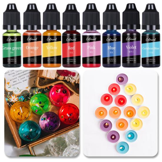 10ml Not Stimulating Aromatherapy Pigment Easily Dispersible Reusable Liquid Soap Colorant Candle Dye