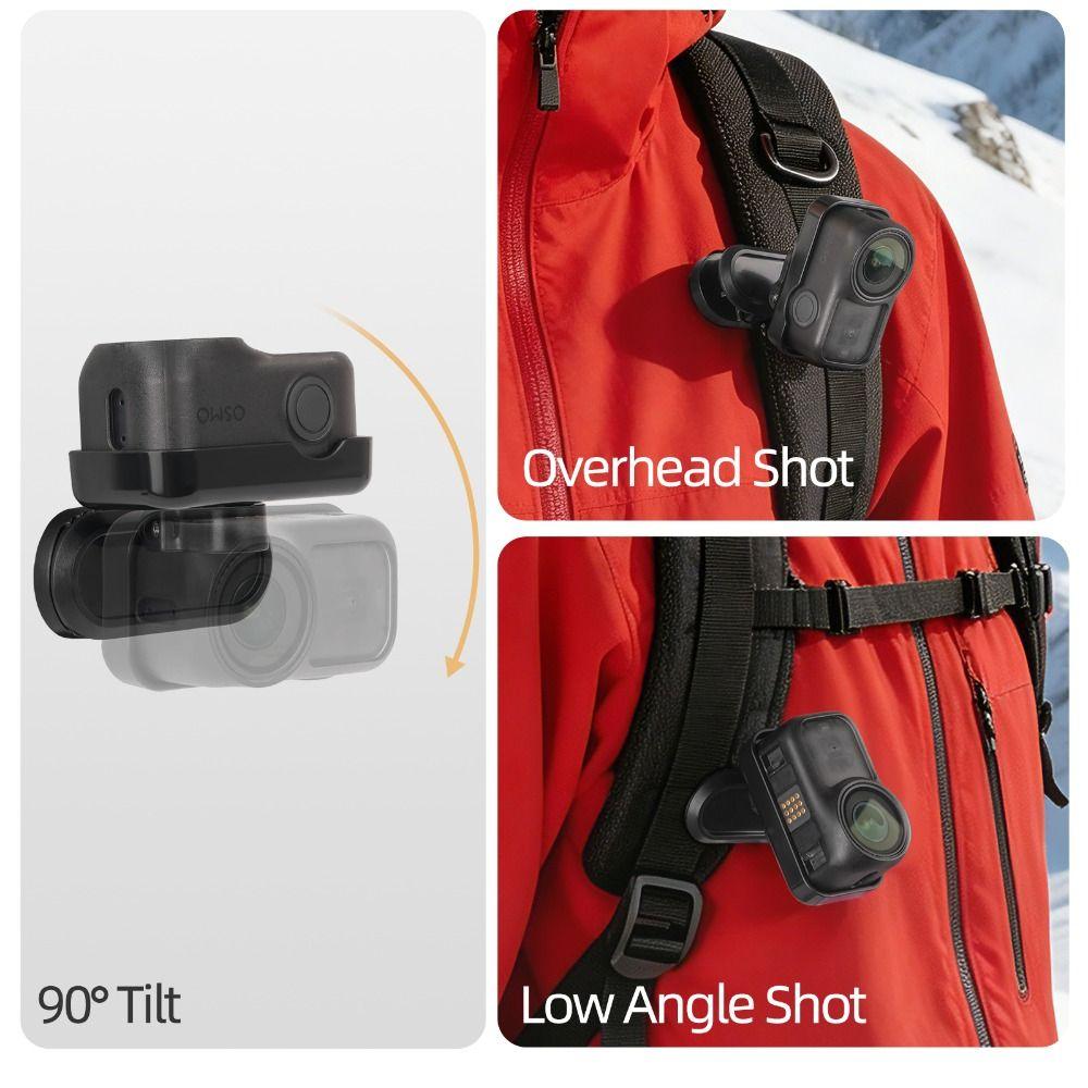 360 Rotatable Clip Mount Anti-shake Magnetic Mount Holder for DJI Osmo Nano Camera Accessories