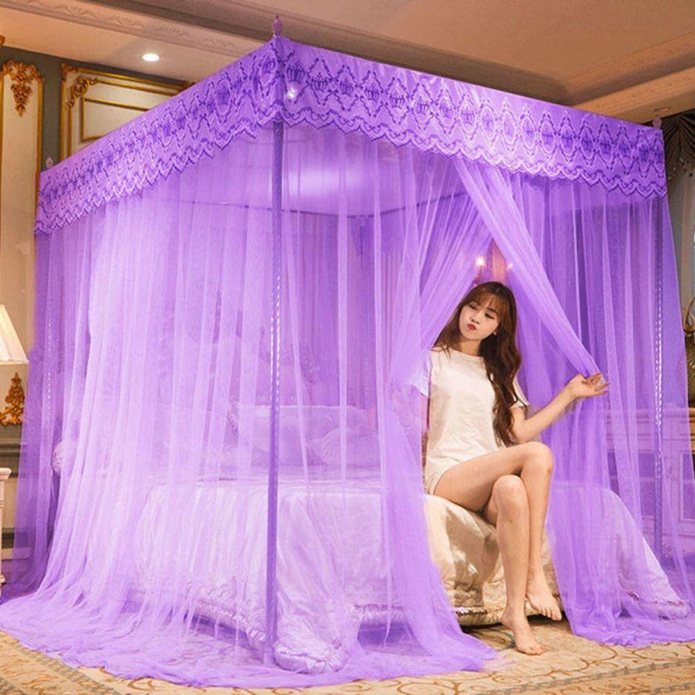 Queen Size Princess Style Home Decoration Mesh Bed Canopy Bed Tent Mosquito Net Bedding Article