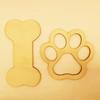 30 PCS  Wooden Hollow Dog Bone Wooden Paw Print Crafts DIY Gift Party Decoration Label Painting Handmade