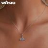 WOSTU 925 Sterling Silver Mini Rocket Planet Pendants Dreamy Spaceship Spacer Beads Fit Original Bracelet DIY Jewelry Gift