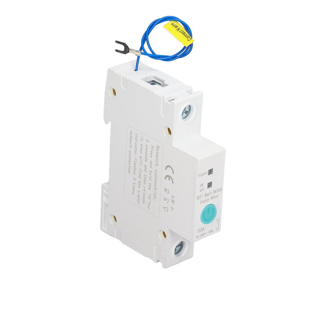 Wifi Smart Circuit Breaker Switch Energy Power Meter DIN Rail for Ewelink APP Wireless Control AC230