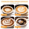 Reusable K Cups Pods Stainless Steel coffee capsule shell Compatible Refillable Coffee Filters Coffee Makers Coffee Accessories