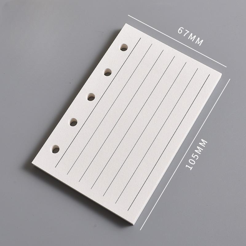 Внутренний лист блокнота M5 Пустая вертикальная линия квадратного блока A8 и Недельный план Одна страница в день для отметок