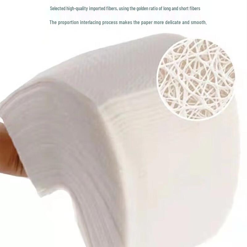 Qingfeng Original Wood Pulp 1-Ply Facial Tissue