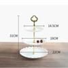 Fruit Plate 3-Tier Cupcake Stand Holder Desserts Snack Candy Buffet Stand Tower for Christmas Wedding Party Cake Dessert Tray