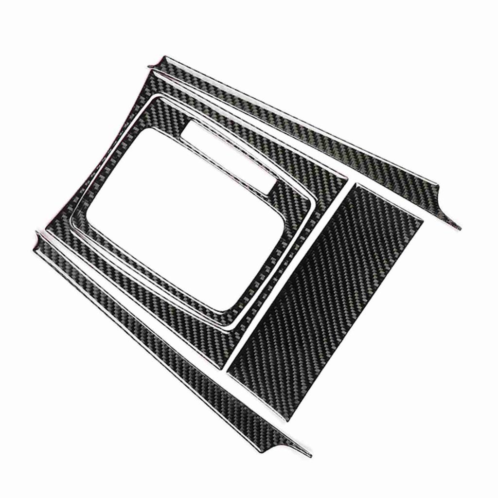 Car Gear Shift Carbon Fiber Panel Trim for Mercedes Benz W204 C Class 07 13 (Left Hand Drive)