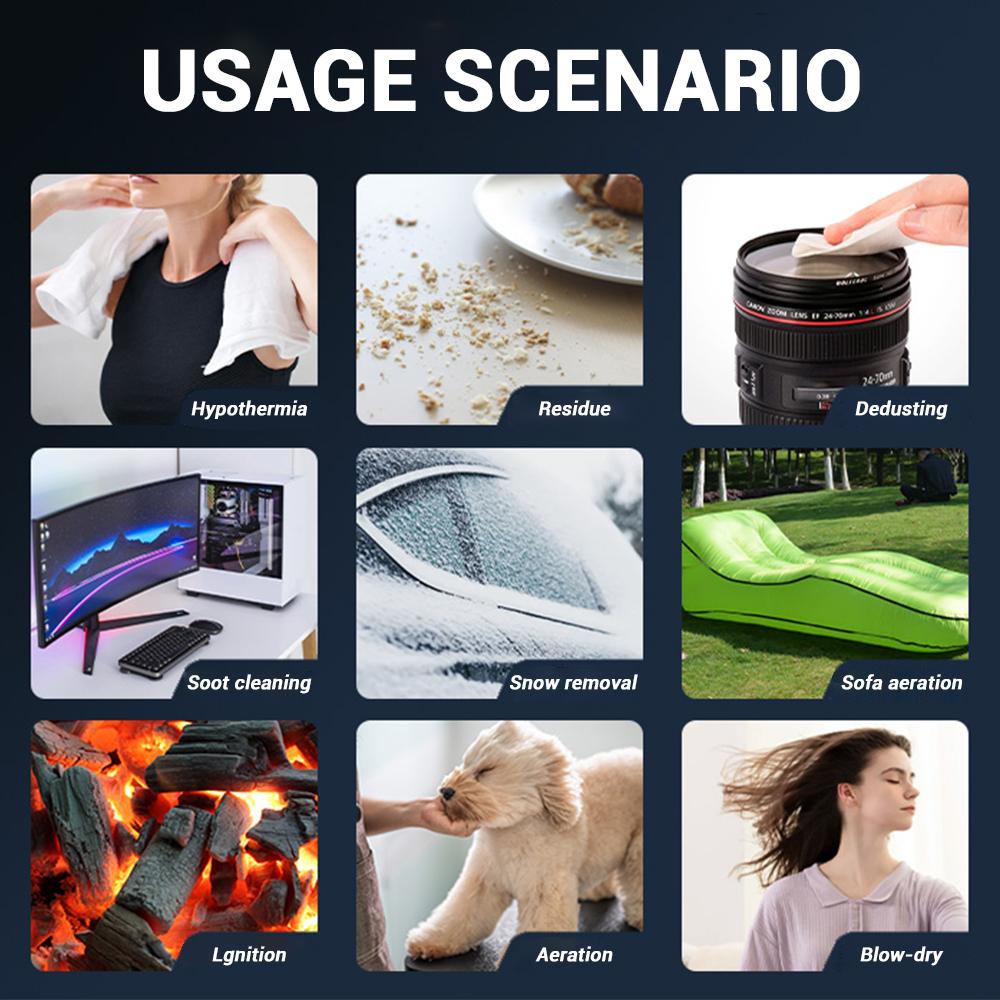 Мини турбовентилятор 10000 мАч Портативный беспроводной очиститель клавиатуры компьютера 500000 об/мин Бесщеточный мощный турбовентилятор Воздуходувка