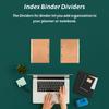 STOBOK Набор разделителей для A5, Бумажные разделители для офиса, Карточки x дюймов с 6 отверстиями, 2, Цветные, Пластиковые, Для папок, Канцелярские товары, Принадлежности, Прибл.. 8.3 5.8