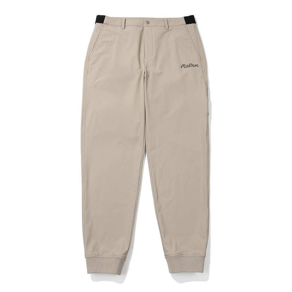 MALBON GOLF Basic Fleece-Lined Jogger Pants Beige (Man)