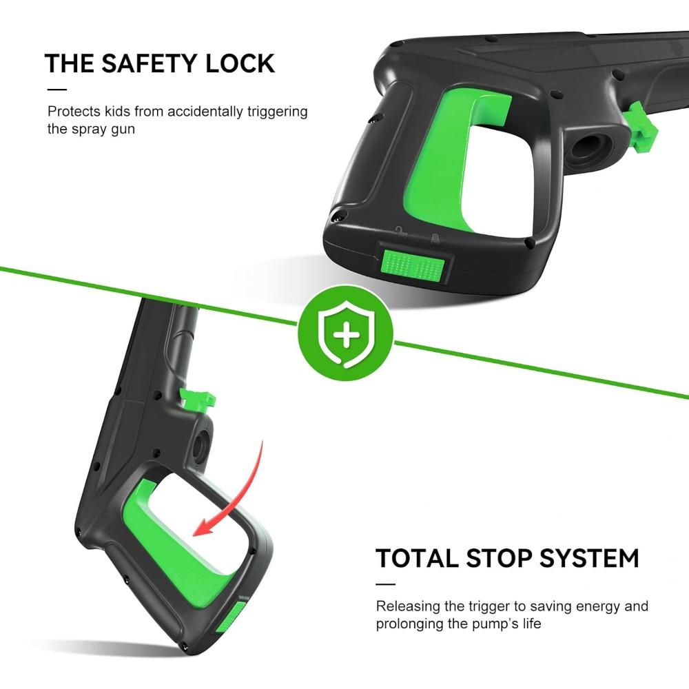 Мойка высокого давления 4800PSI 2.6GPM Мощная мойка с 4 быстросъемными насадками, Мойка высокого давления с пеногенератором для Ca