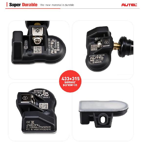 Autel MX Sensor 433 315MHZ TPMS Sensor MaxiTPMS Tire Pressure Monitor Tester Tire Repair Tools Scanner Programming MX-Sensor