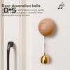 Wooden Door Bell Rustic Door Chime Shopkeepers Bell Entrance Door Bell for Home Entrance Door Opening Housewarming Gift