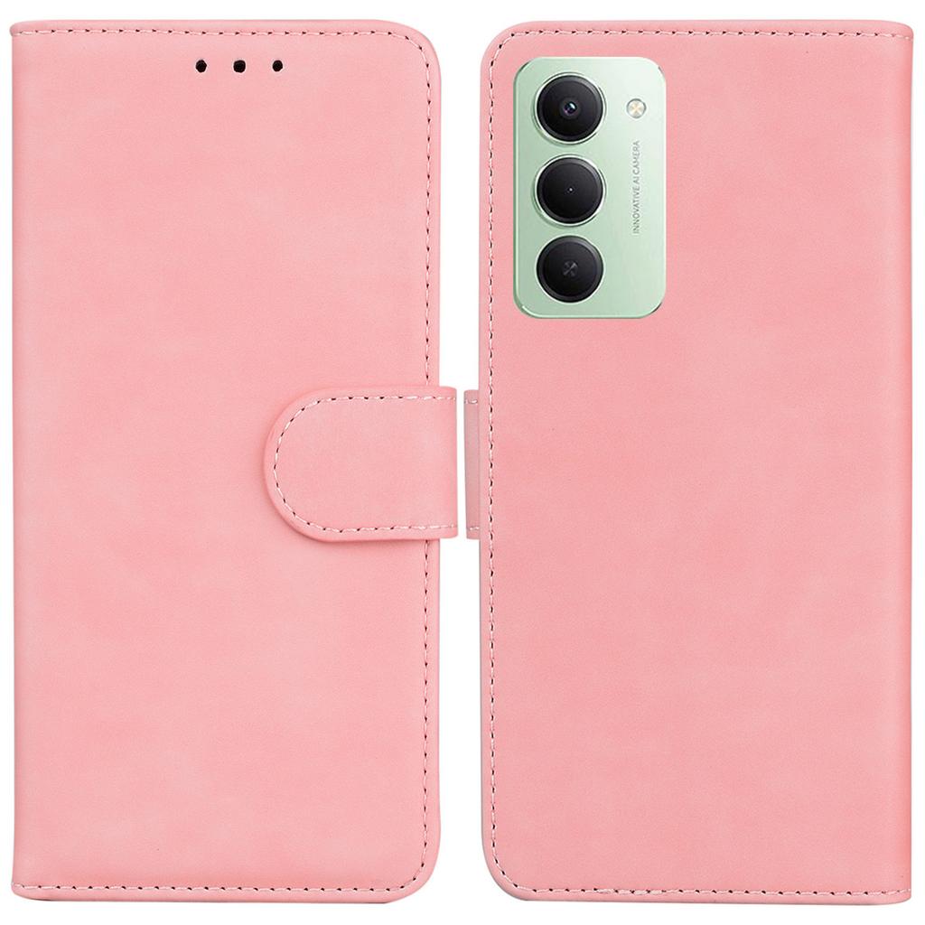 Для Xiaomi Redmi 15 5G (Глобальный) (169 мм) Чехол Однотонный Кожаный Кошелек Чехол для Телефона