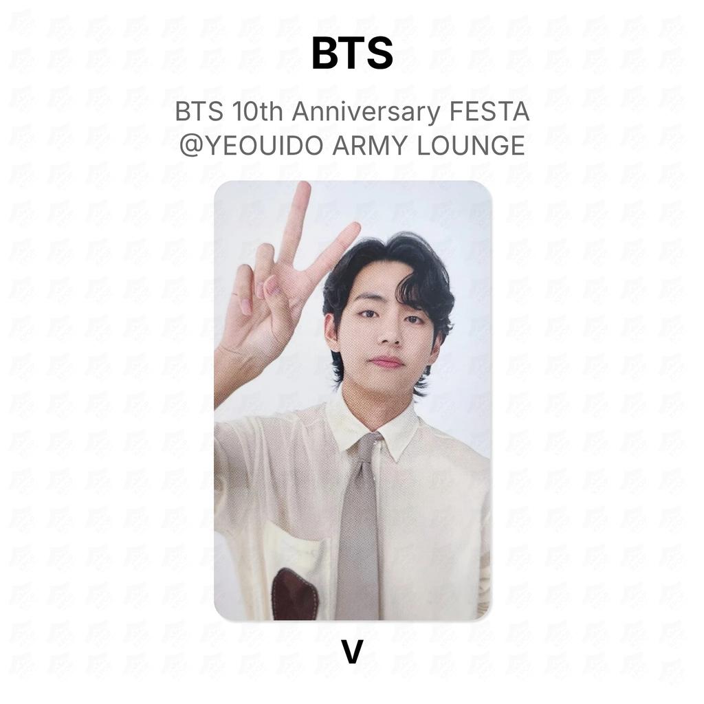 BTS FESTA 10-й Юбилей @YEOUIDO ARMY LOUNGE Официальная фотокарточка