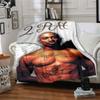1 шт. Плед в стиле хип-хоп 2Pac, мягкий, легкий, для всех сезонов, универсальный плед для дивана, кровати, офиса и пикников, в французском стиле с культовыми обложками альбомов и цитатами