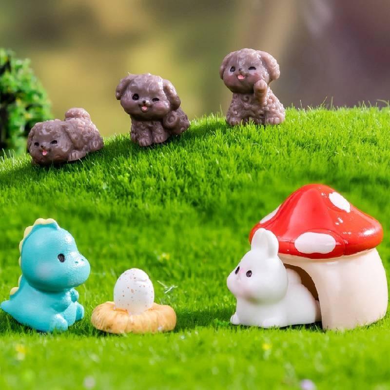 Cute Mini Resin Animal Figurines For Fairy Garden And Creative Landscaping