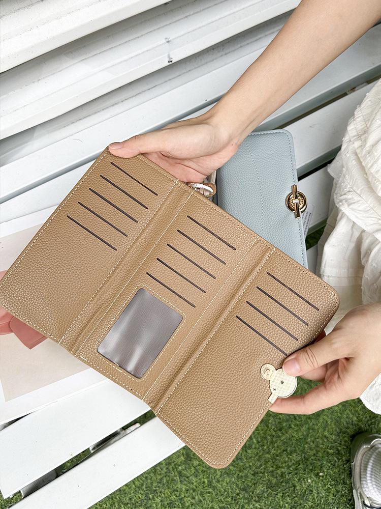 2025 Women's Luxury Tri-fold Leather Wallet - Multifunctional, Large Capacity PU Clutch