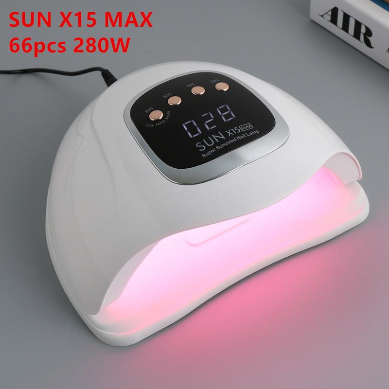 Светодиодная лампа для сушки ногтей 280 Вт для отверждения всех видов УФ-гелей/лаков/лаков с таймером, автоматический датчик, все инструменты для маникюра/педикюра