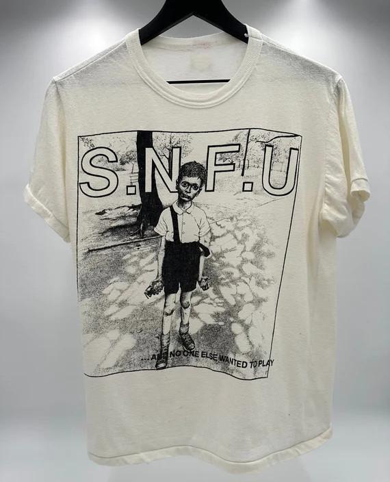 And No One Else Wanted to Play SNFU Band Shirt Unisex White S-5XL EM0994