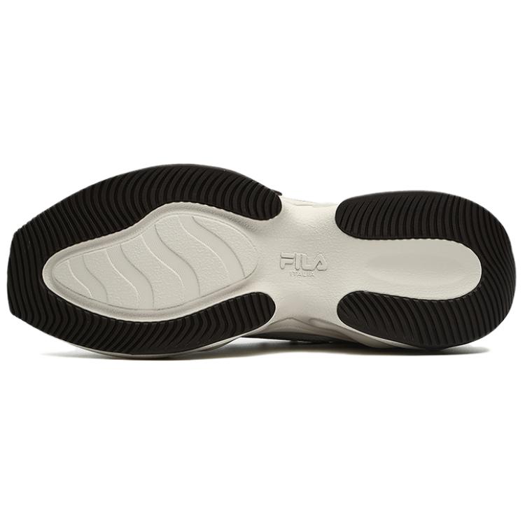 Fila Fusion Удобные Универсальные Тканевые Синтетическая Кожа ТПУ Низкие Кроссовки для Бега Мужские кроссовки Бежевый Черный T12M331105FMO