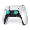 Joysticks Concaves - KontrolFreek - Lotus - PS5/PS4 - Taille Moyenne - Bleu Sarcelle/Transparent