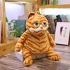 Non-Toxic Fat Orange Plush Cat Stuffed Animals Toy Lifelike Yellow Tabby Cat Kitty Toy For Children And Children Xmas Birthday