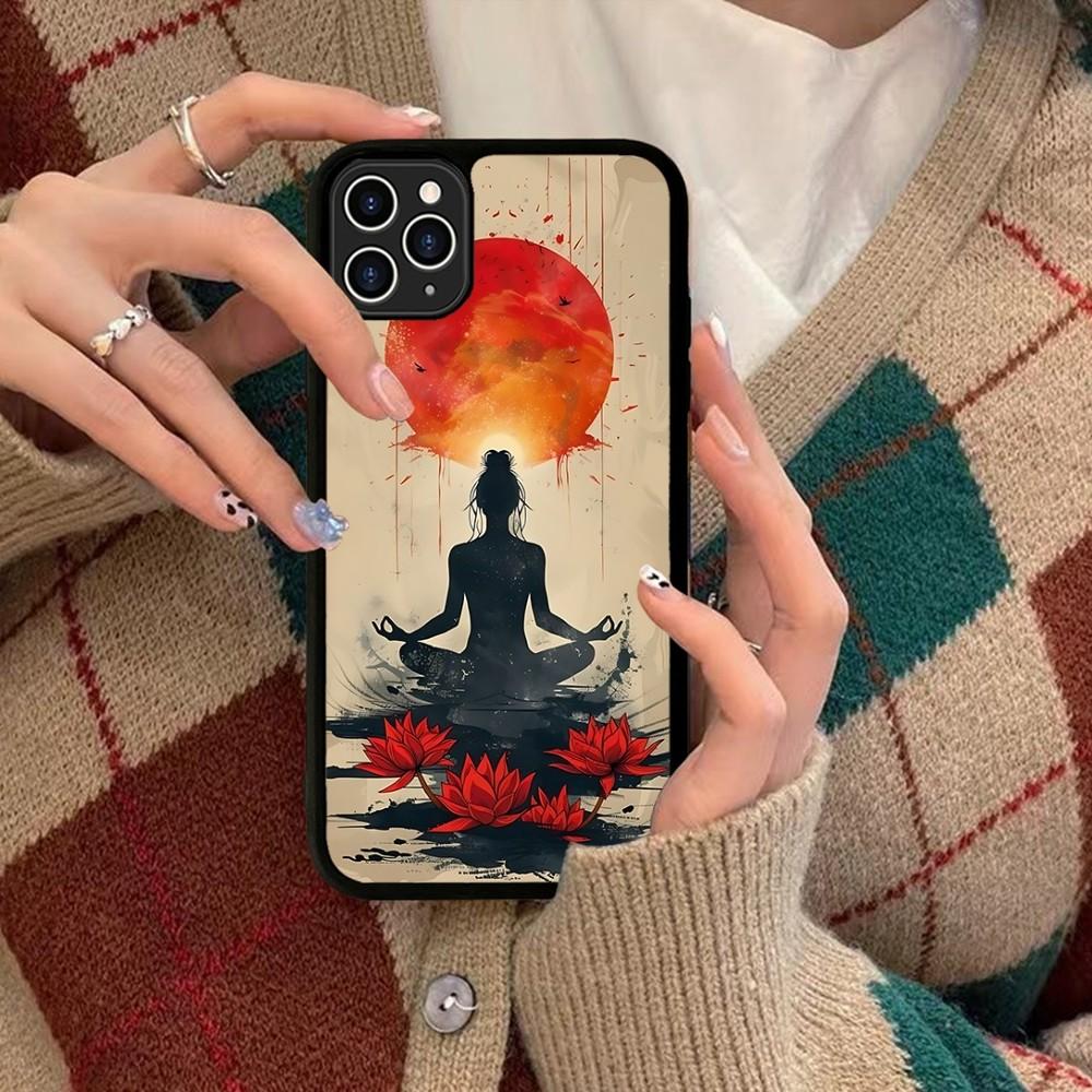 The Yoga Phone Case Silicone PC+TPU For For IPhone 18 11 12 13 14 15 16 Plus Pro Max Cover