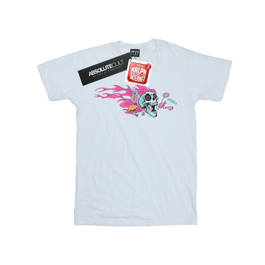 Disney Мужская футболка Wreck It Ralph Candy Skull