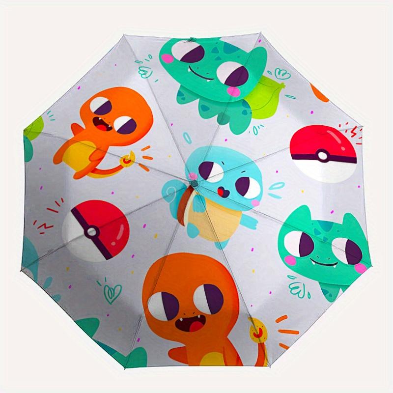 Automatic Windproof Folding Umbrella, Travel Umbrella for All Occasions, Cartoon Portable Umbrella a0823029