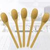 5Pcs Bamboo Spoon Long Handle Flatware Coffee Honey Ice Cream Tea Kitchen Gadget