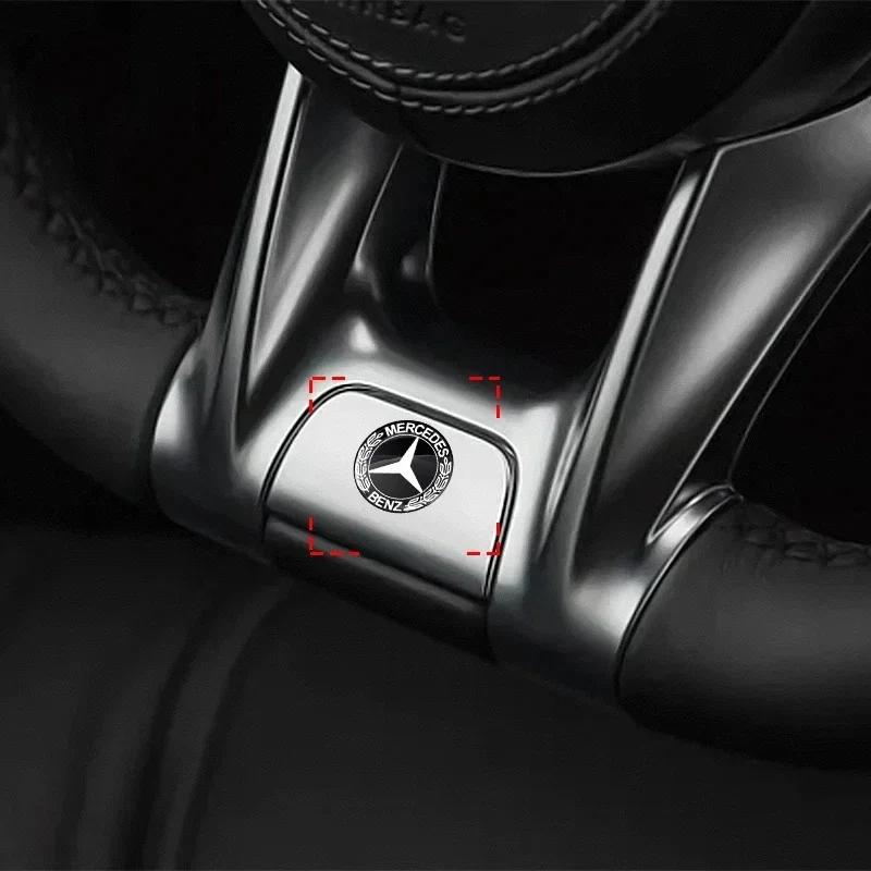 Наклейка на ключ автомобиля C200 E200 для Mercedes Benz, Автомобильный брелок с эмблемой, Аксессуары для Mercedes Benz AMG Smart W205 C300 W203