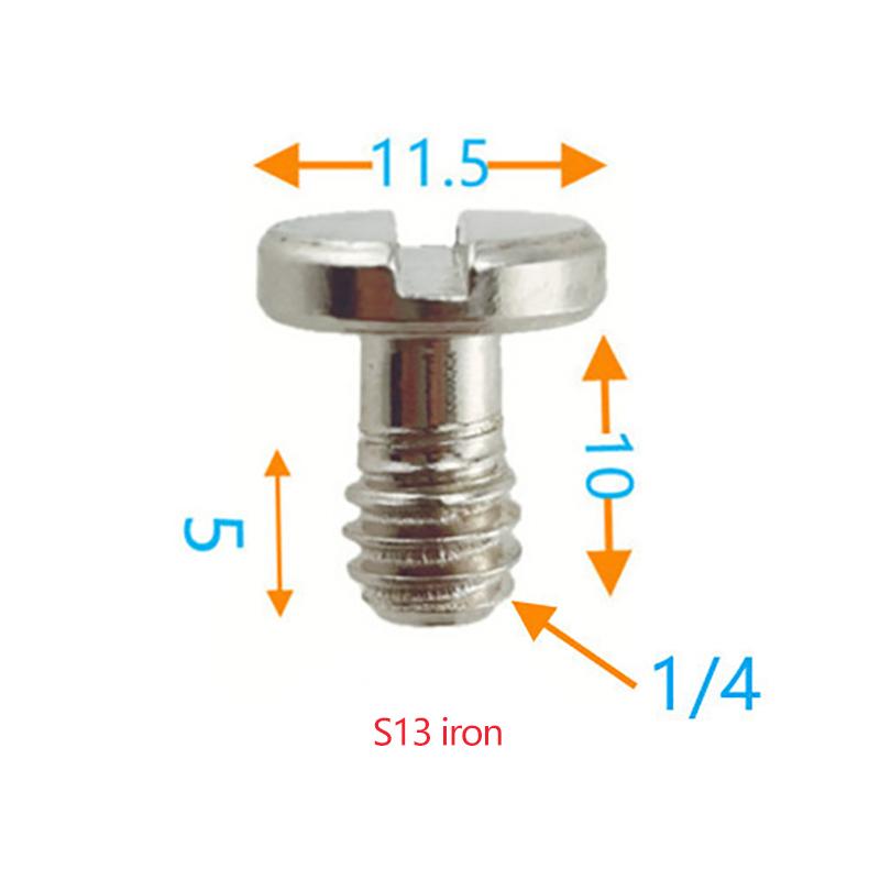Винт адаптера быстросъемной пластины. Винт штатива с D-образным кольцом 1/4 дюйма. Монтажный адаптер.