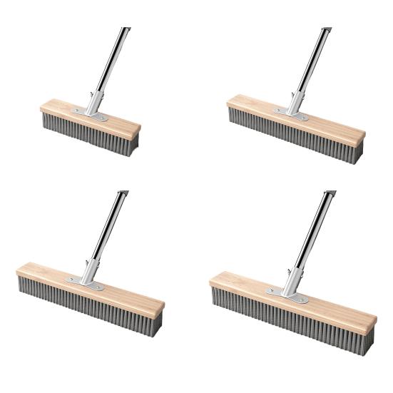Щетка для пола Щетина из нержавеющей стали Щетка для чистки патио, бетона, каменных поверхностей Универсальная щетка для наружной уборки