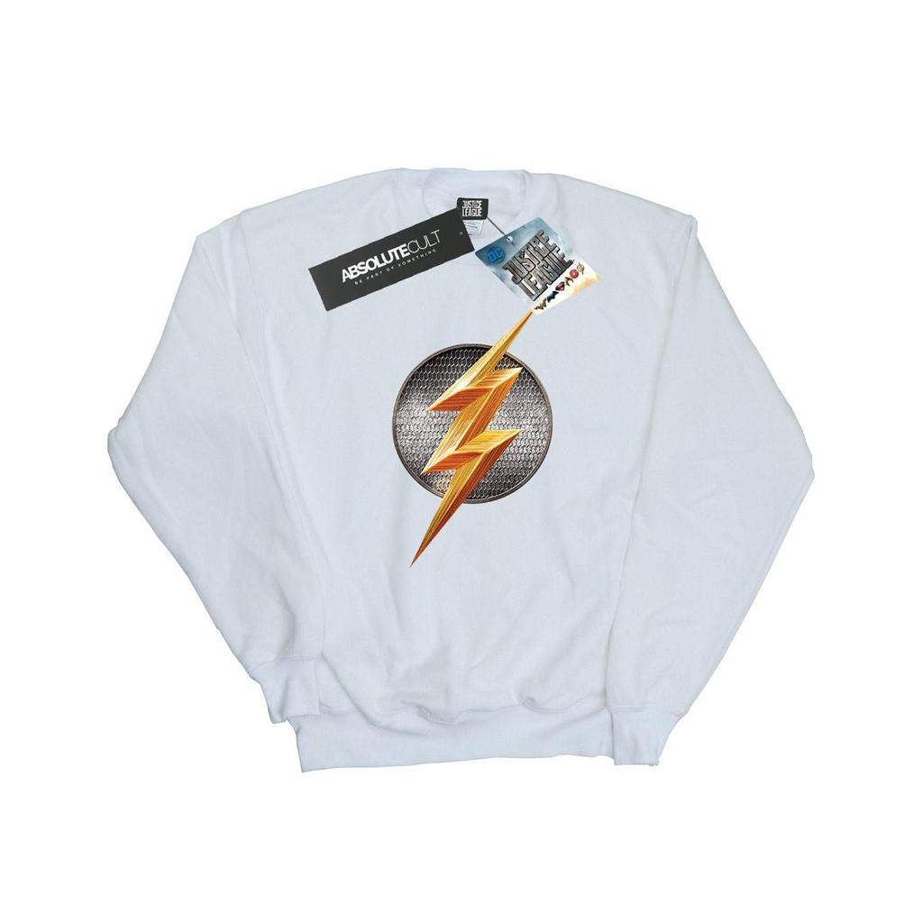 DC Comics Womens/Ladies Justice League Movie Flash Emblem Sweatshirt