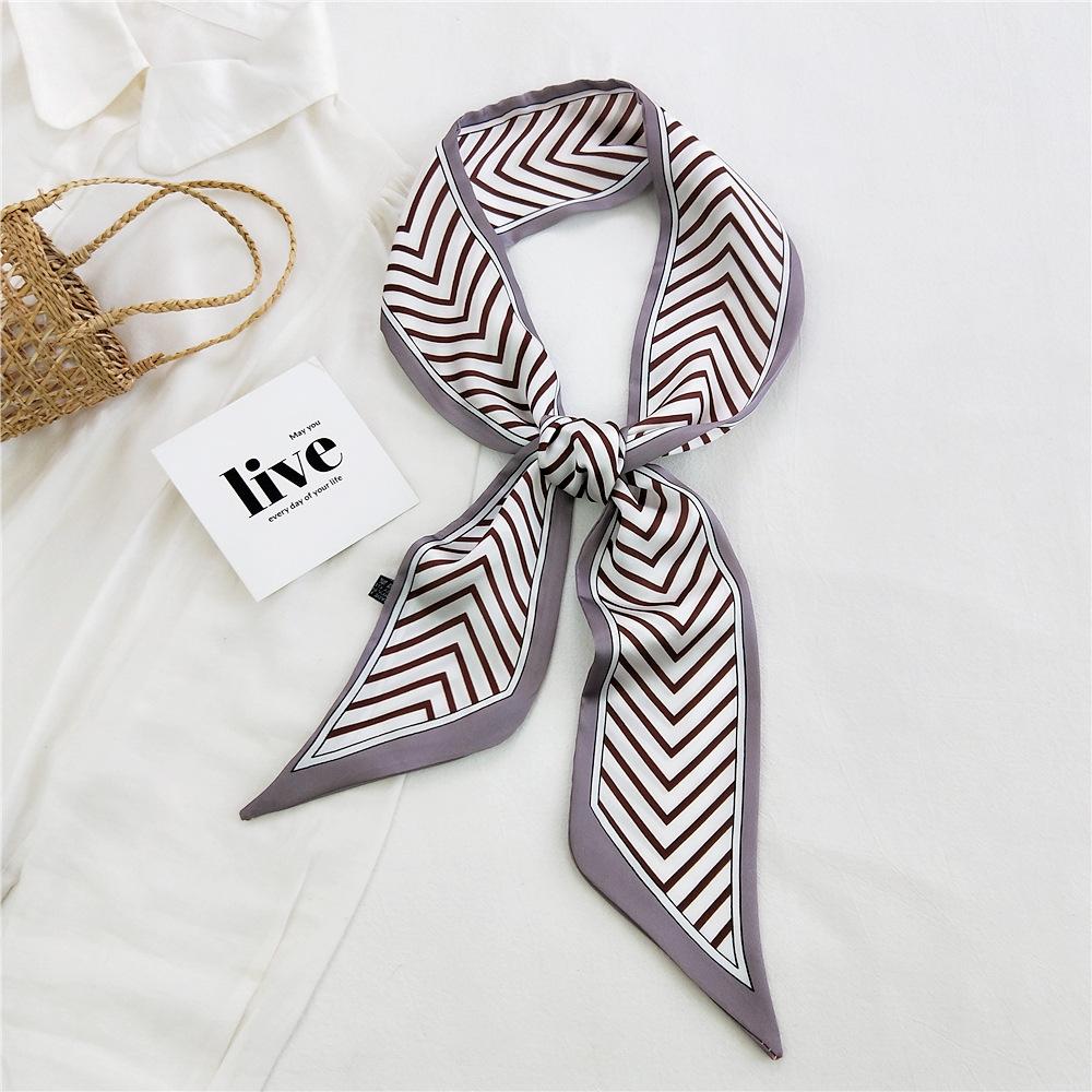 New Scarves Silk Scarves Women'S Spring And Autumn Season Long Decorative Professional Scarves Summer Thin Styles Paired With Shirts Stylish