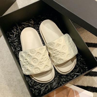 Тапочки женские летние для улицы модные новые на толстой подошве маффин женские крутые тапочки