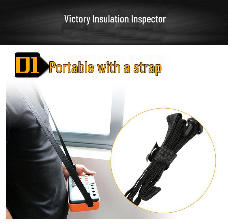 VICTOR VC60B+ Digital Insulation Resistance Tester 500V Hand-Crank Megohmmeter