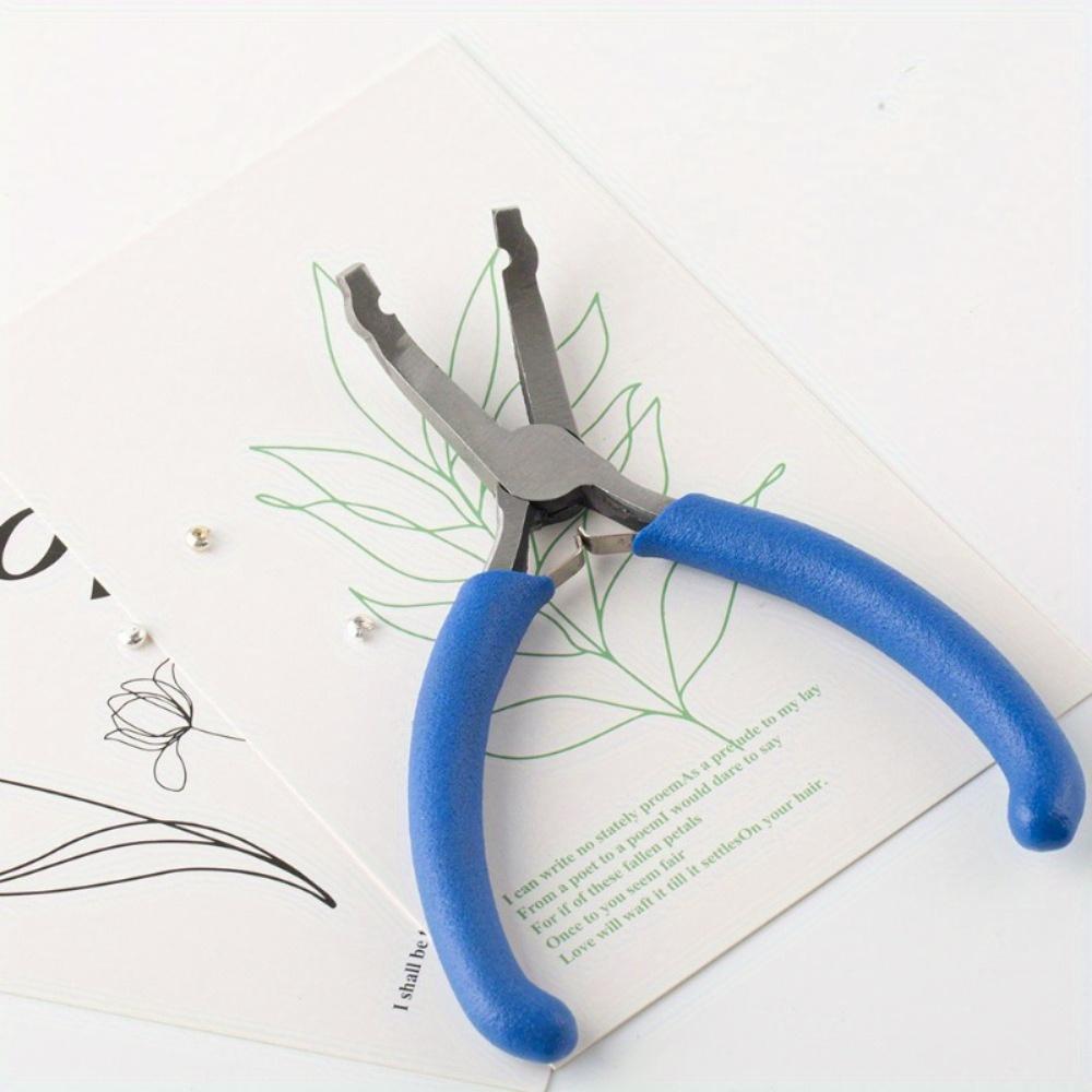 1PC Round Hole Pliers Hole 3mm Press Hole Double Leaf Spring Clamp Positioning Bead Pliers DIY Jewelry Tools