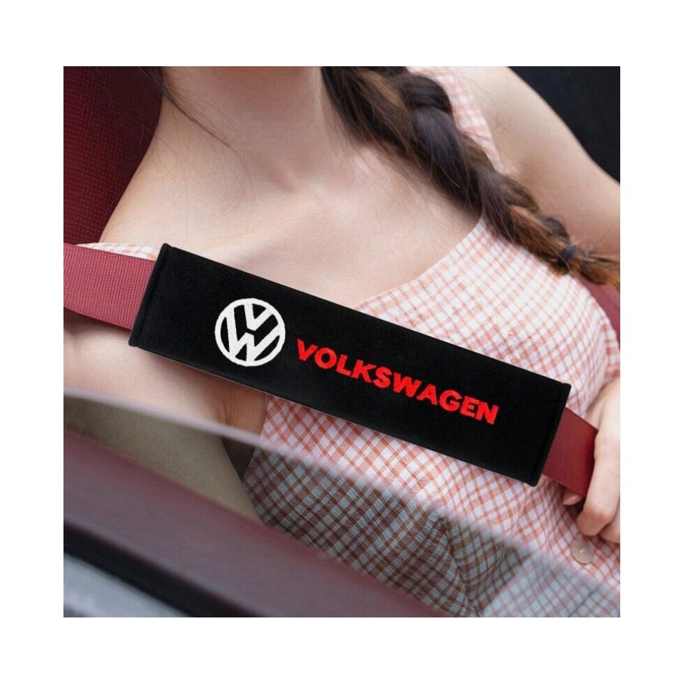 Vintage VW Embroidered Seat Belt Pads, High Quality 2 pcs T5, T4 Camper van Golf