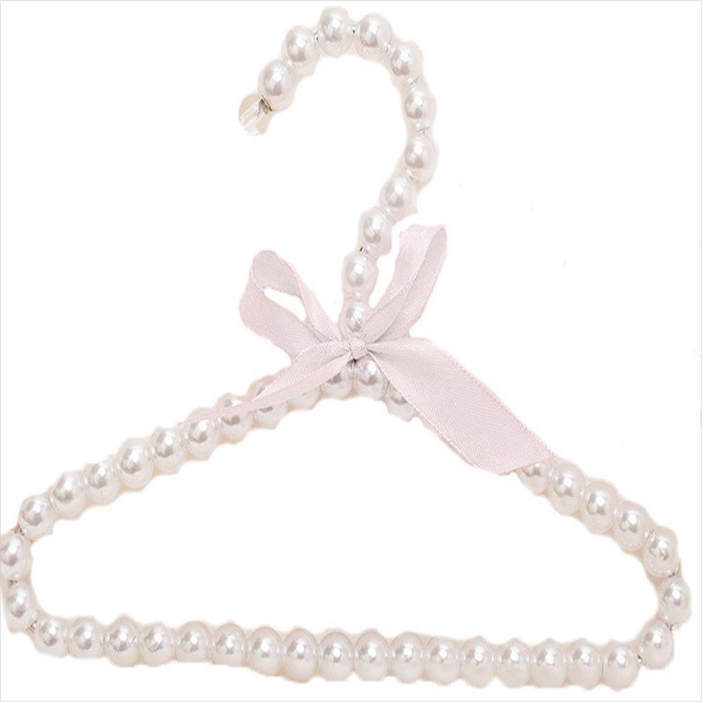 Children Clothes Peg Home Simulated Pearl Mini Organizer Pet Hanger Clothes Hanger Hanging Rack