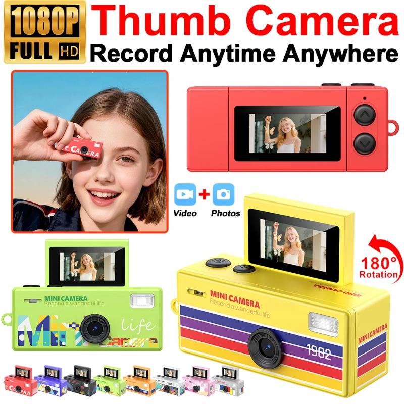 Цифровая камера Magecam с поворотным на 180° экраном, камера для селфи на брелке, ретро, поддержка карты памяти, HD, очень маленькая видеокамера, видеорегистратор