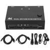 8K KVM-переключатель 2 монитора 2 компьютера DisplayPort USB 2.0 порт 2 входа 2 выхода DisplayPort 1.4 Dual