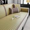 Summer Sofa Cushion Summer Mat Cool Pad Summer Rattan Mat Ice Silk Living Room Non-Slip Universal Fabric Leather Cushion Simple Modern