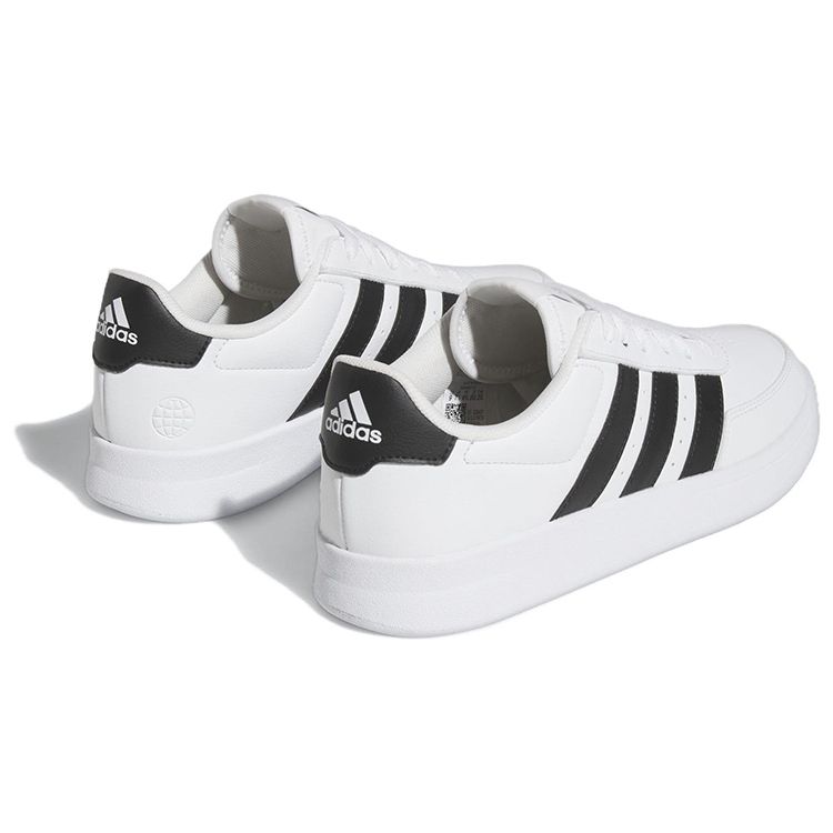 adidas Breaknet 2.0 Белые Черные Женские Кроссовки Cloud-White Core-Черный Серебристый-Металлик HP9445
