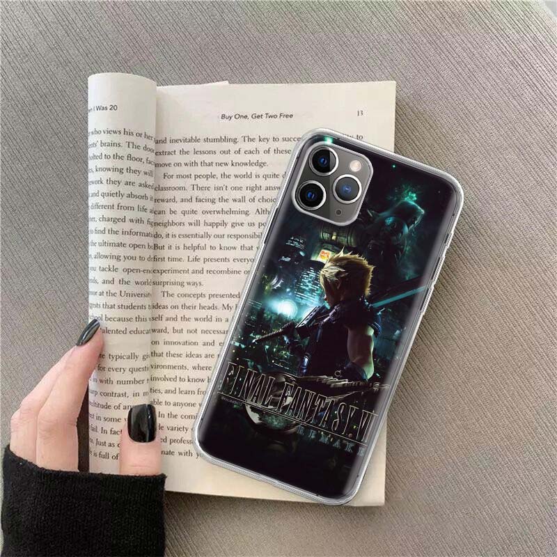 Чехол Final Fantasy VII для Apple iPhone 12 13 Mini 15 Pro Max 11 Pro 14 Plus 16 Pro Max 16E, прозрачный ТПУ, защитный