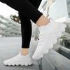 Summer Coconut Shoes Men Breathable Flying Woven Sneakers Casual Travel Shoes 48 Large Size Lace-up Sock Shoes Fashion