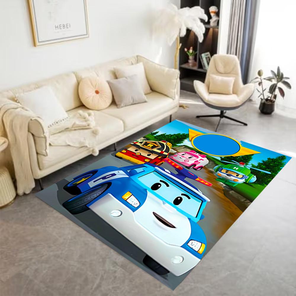 Train Adventure Journey Area Rug Perfect for Game Room Hallway Bedrooms Study room Antislip Carpet Decorate Offices Wedding Party Gift